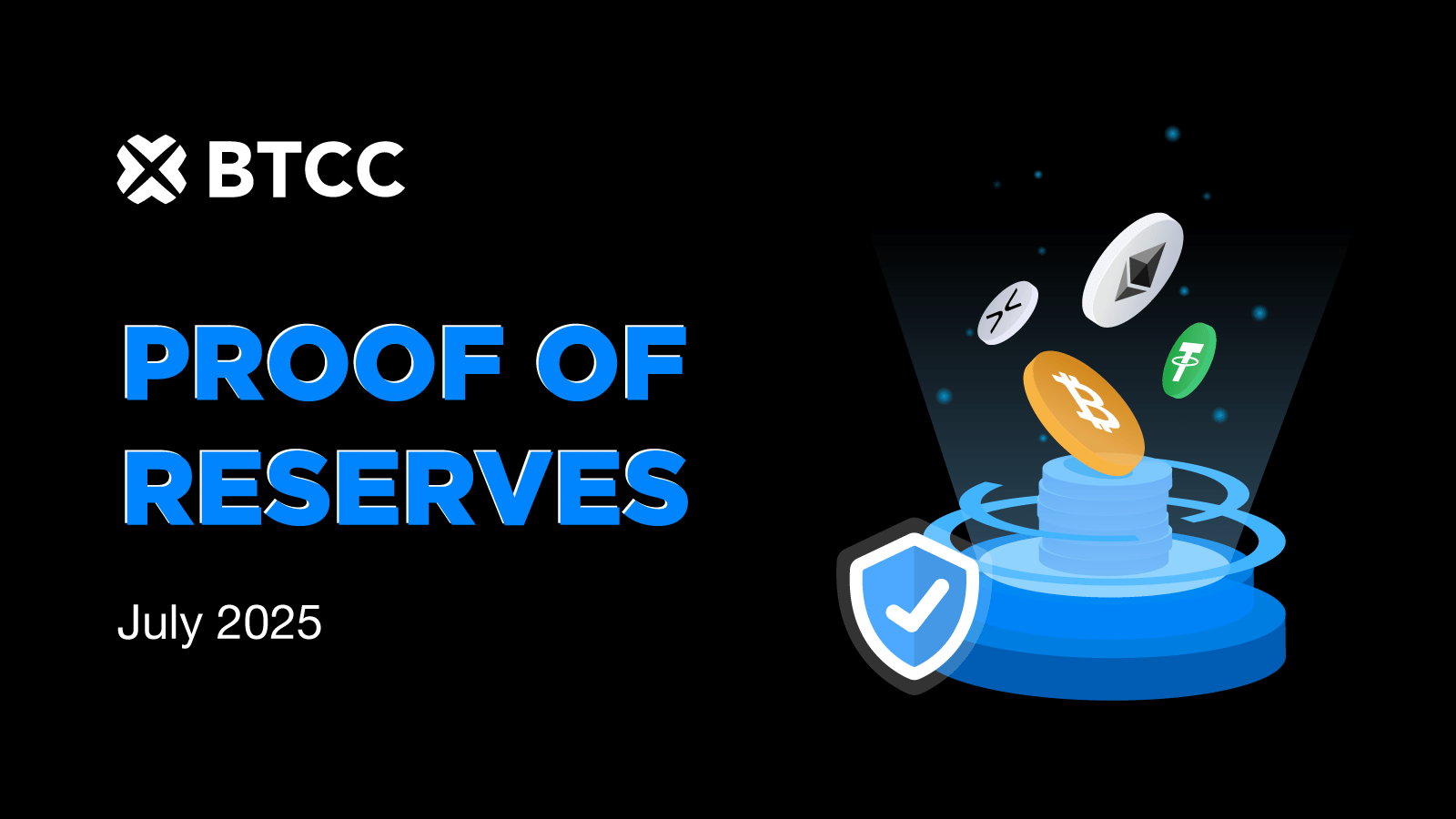 BTCC Reports 132% Total Reserve Ratio with Ethereum Leading at 170% in July 2025