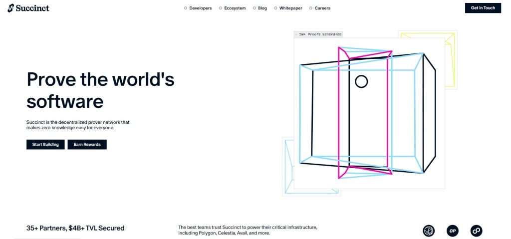 Succinct 官網頁面