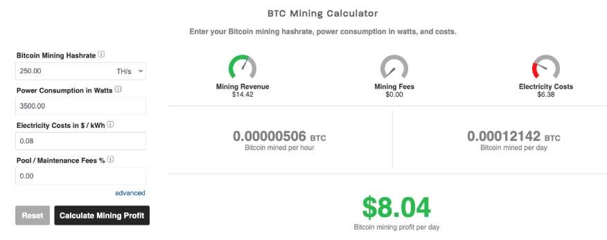 Ước lượng lợi nhuận khi đào Bitcoin bằng máy đào ASIC