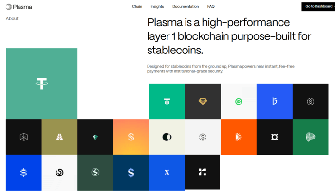 Plasma（XPL）官網頁面