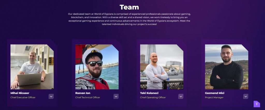 World of Dypians 開發團隊 來源:World of Dypians 官網