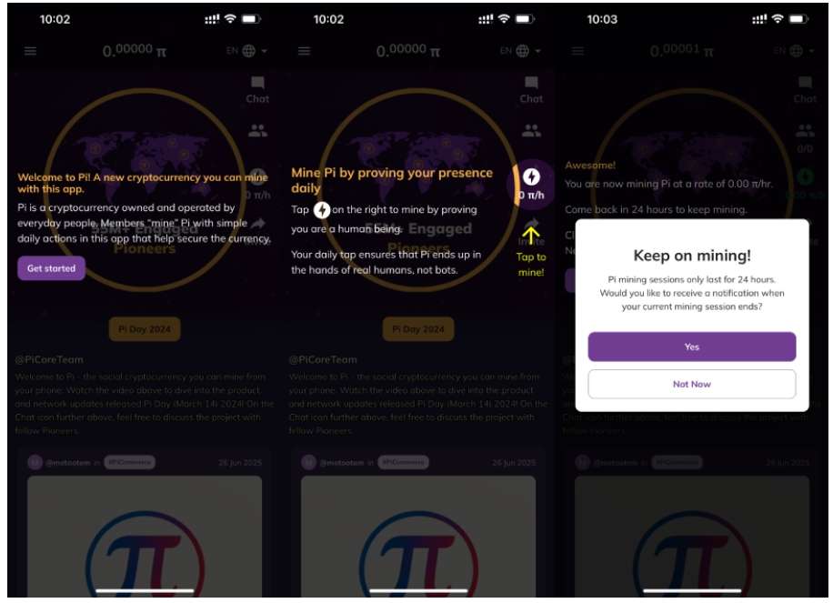 Kích hoạt chu kỳ khai thác pi