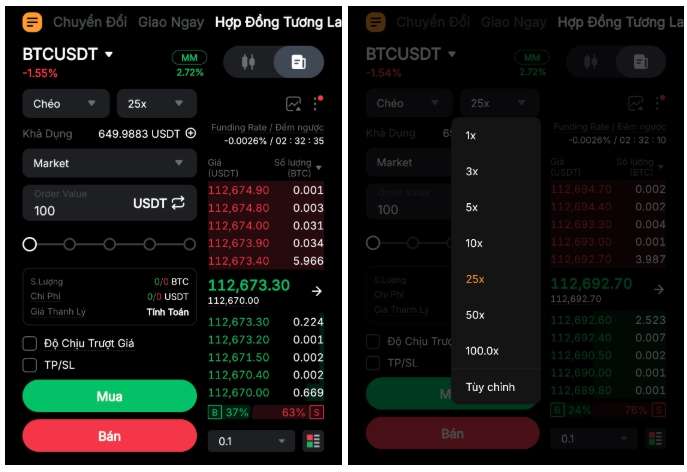 Lệnh Market (Thị trường)
