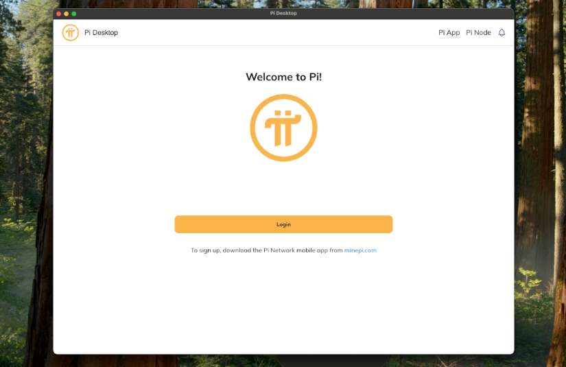 hệ thống sẽ hiển thị giao diện Pi Desktop