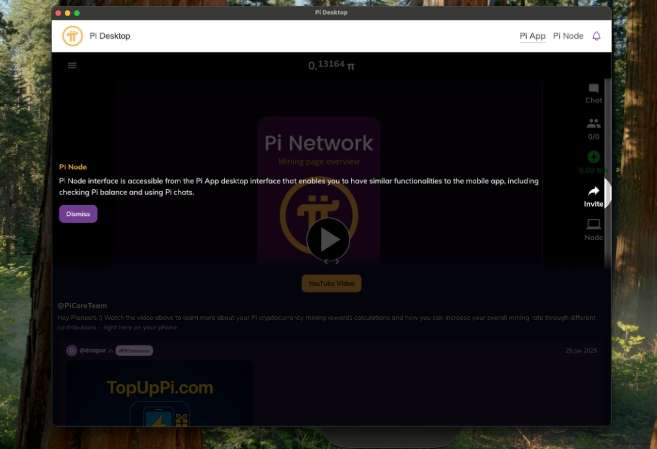 màn hình Pi App trên máy tính sẽ hiển thị như dưới đây là thành công