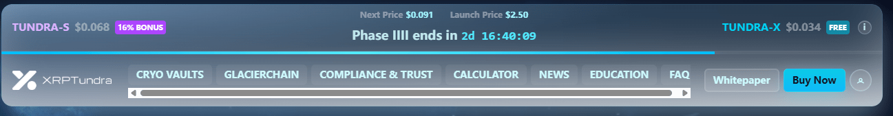 Prévente de XRP Tundra