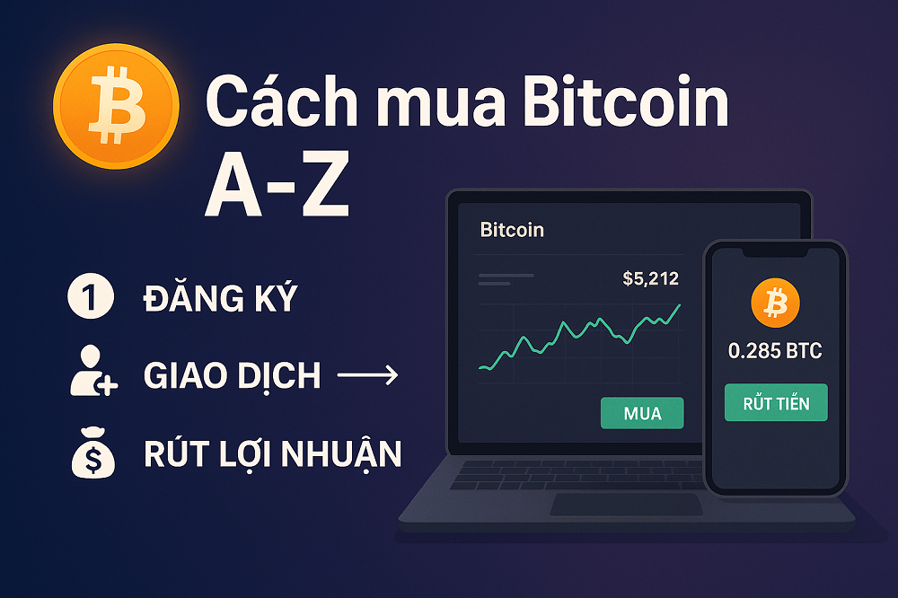 Hướng dẫn Cách mua Bitcoin A-Z 2025: Nhanh &#038; Đầy đủ