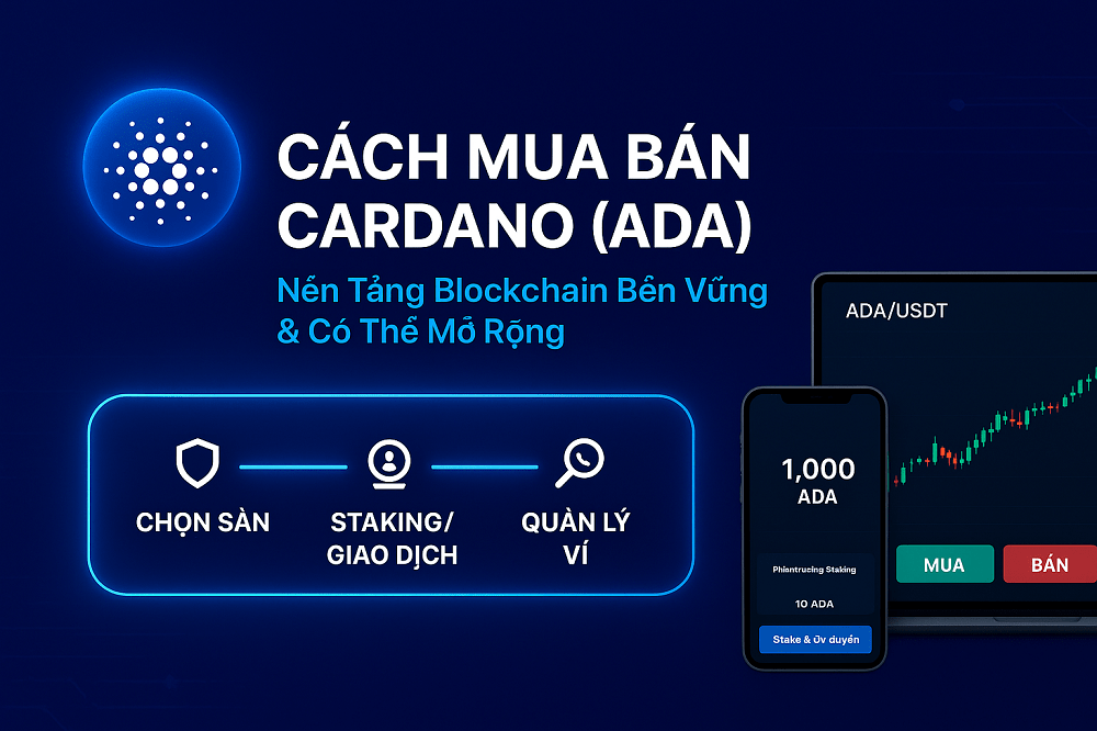 Hướng dẫn Cách mua bán Cardano (ADA) A-Z [2025]