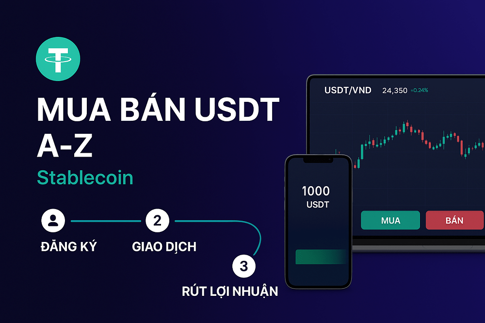 Hướng dẫn Cách mua bán USDT A-Z cho Người mới [2025]