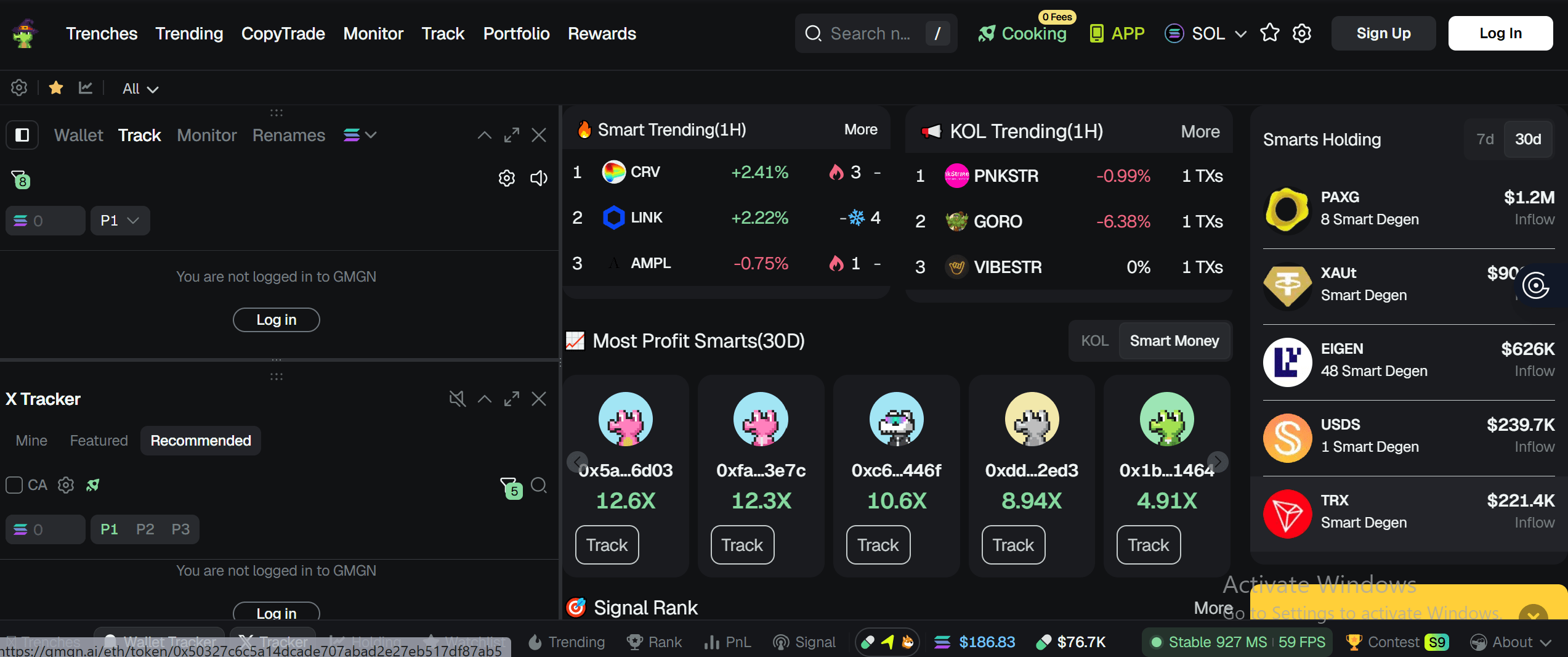gmgn solana wallet tracker