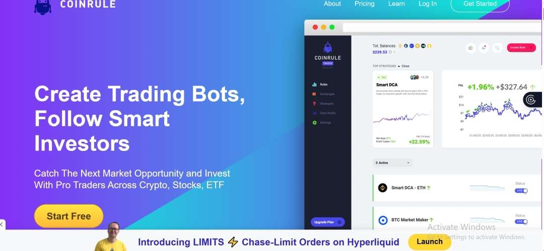 coinrule crypto trading bot 2026 usa