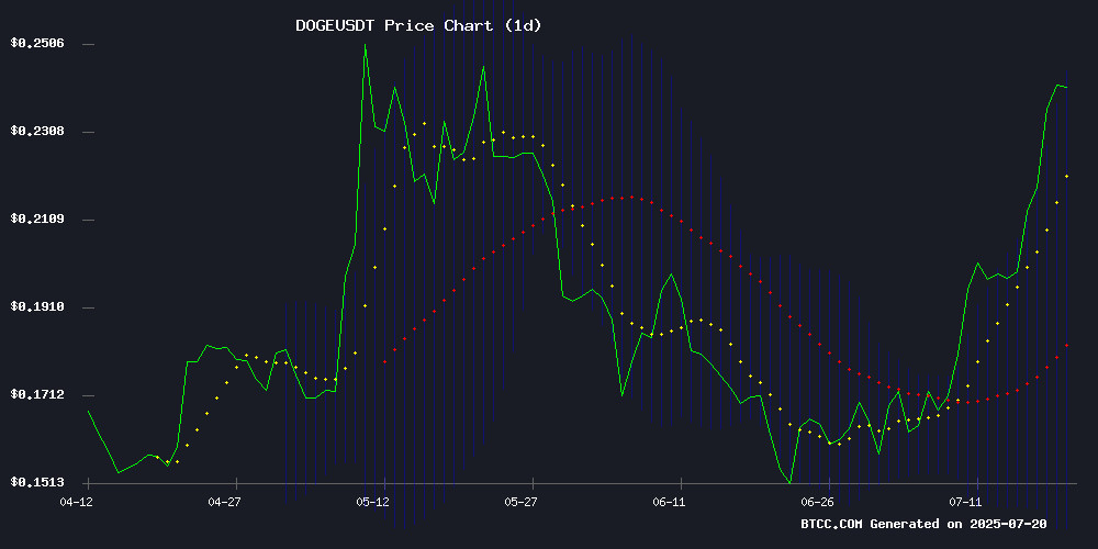 DOGEUSDT price chart