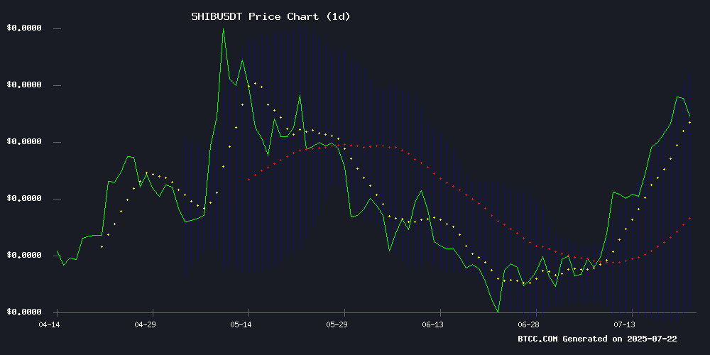 SHIB/USDT Technical Chart