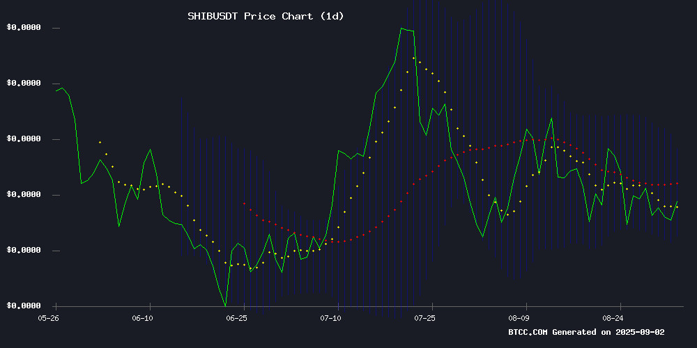 SHIBUSDT price chart